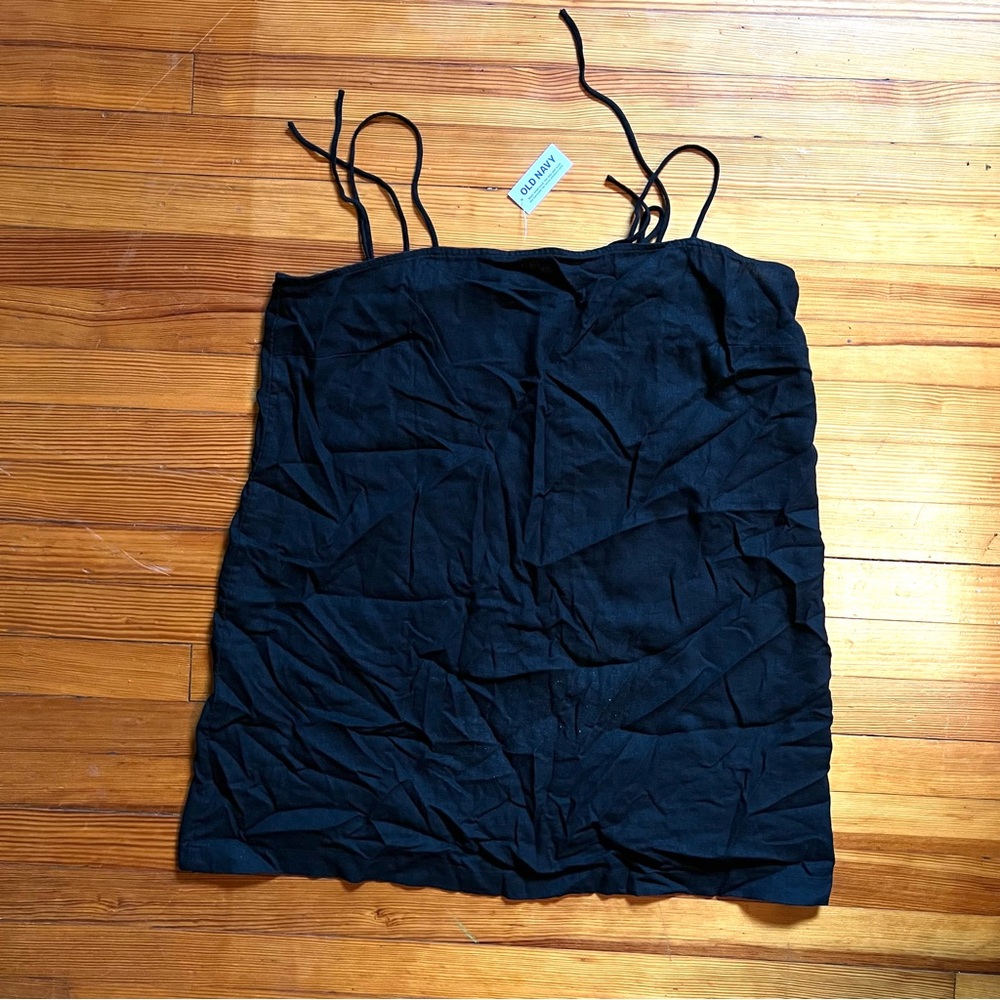 Black Spaghetti Strap Shift Dress